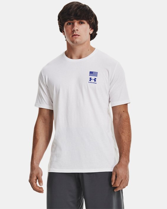 Men's UA Freedom Flag Variation T-Shirt, White, pdpMainDesktop image number 0